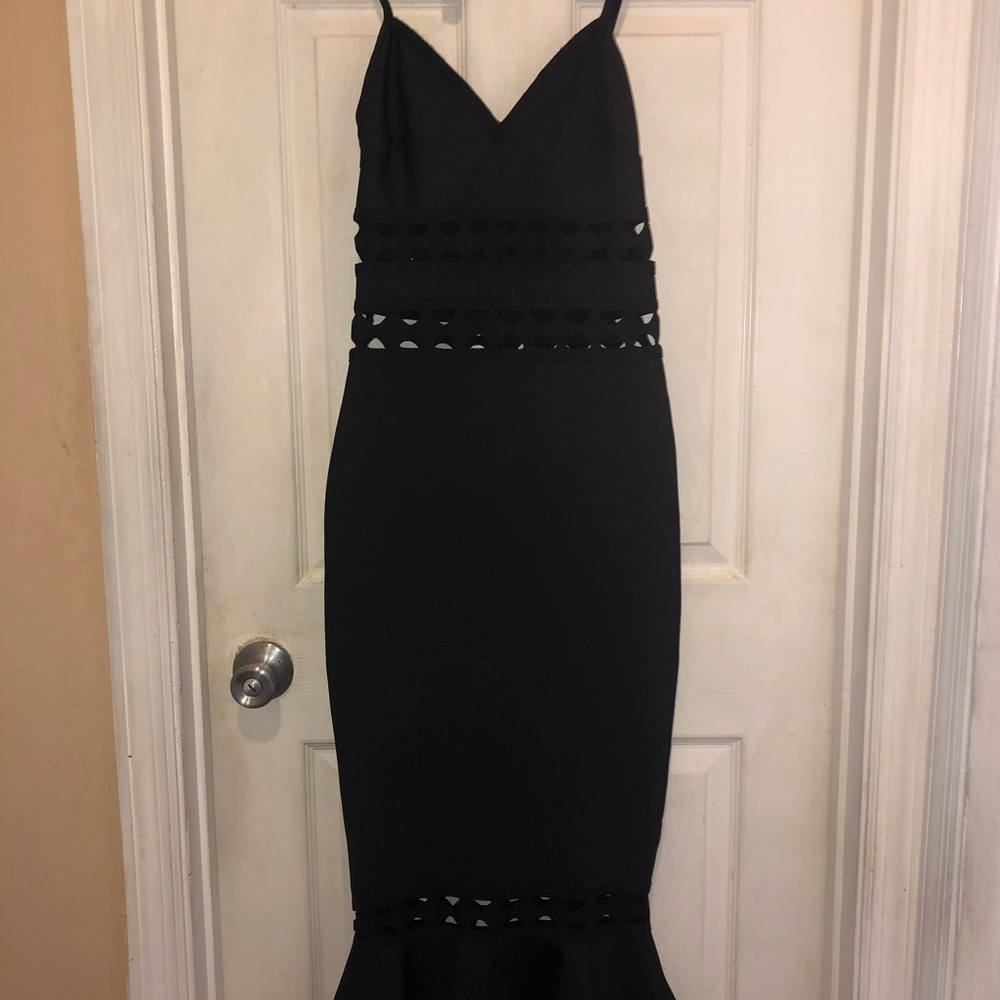 Sexy long black dress